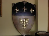 Repliki - akcesoria - Płatnerze hiszpańscy RYCERSKA TARCZA KAROLA WIELKIEGO - miniaturka - grafika 1