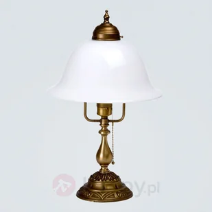 BERLINER MESSINGLAMP Berliner Messinglampen Dekorowana lampa stołowa Carolin z mosiądzu - Lampy stojące - miniaturka - grafika 2