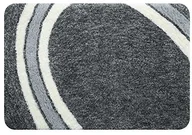 Dywaniki łazienkowe - Spirella 1018780 dywanik łazienkowy Curve, z mikrofibry, szary, 65 x 55 x 30 cm - miniaturka - grafika 1