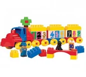 Klocki - Ecoiffier SMOBY - Kolorowy Pociąg z klockami 65 el. 3244 - miniaturka - grafika 1