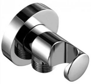 Kludi Przyłącze kątowe do węża natryskowego ze ściennym uchwytem natryskowym chr - Akcesoria hydrauliczne - miniaturka - grafika 4