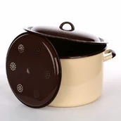 Garnki - Silesia GARNEK Z POKRYWĄ I WKŁADKĄ DO GOTOWANIA SŁOIKÓW 13,6l/30cm - miniaturka - grafika 1