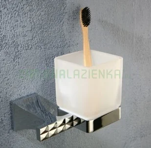 Art Platino PANAMA Uchwyt ze szklanką chrom PAN-86050 - Kubki na szczoteczki do zębów - miniaturka - grafika 2