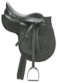 Siodła - Siodło kompletne czarne, roz. 17,5" - miniaturka - grafika 1