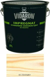 Vidaron Impregnat do drewna bezbarwny 9 l - Farby i impregnaty do drewna - miniaturka - grafika 2