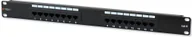 Szafy rack - Techly Techly Patch panel 19 1U UTP 16 portów RJ45 Cat6 T568A/B czarny 022885 - miniaturka - grafika 1