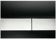 Przyciski spłukujące - Tece 9.240.807 Przycisk spukujcy ze szkła czarnego Square, 9240807, - miniaturka - grafika 1