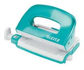 Dziurkacze - Leitz Dziurkacz Mini WOW Turkusowy - miniaturka - grafika 1