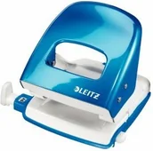 Dziurkacze - Esselte Dziurkacz LEITZ WOW metalowy 30k metaliczny niebieski ES713 - miniaturka - grafika 1