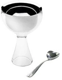 Alessi Pucharek i łyżka do lodów Big love - przezroczysty AMMI01S i - Inne naczynia kuchenne - miniaturka - grafika 2