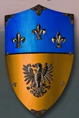 Repliki - broń - Płatnerze hiszpańscy Tarcza RYCERSKA KAROLA WIELKIEGO - miniaturka - grafika 1