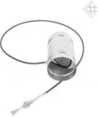 Kominy i akcesoria - Kratki.pl Przepustnica z cięgłem fi 125 P125 - miniaturka - grafika 1