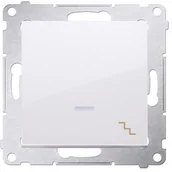 Wyłączniki światła i elektryczne - LEDart schodowy podświetlany biały DW6L.01/11 Kontakt Simon54 - miniaturka - grafika 1