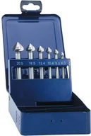 Wiertła - HSS Eventus Nawiertak zestaw Eventus 05540 Materiał wiertła Średnica nawiercenia 6.3 mm 8.3 mm 10.4 mm 12.4 mm 16.5 mm 20.5 mm Uchwyt narzędzia Uchwyt prosty DIN 335 Form C - miniaturka - grafika 1