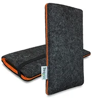 Etui i futerały do telefonów - APPLE stilbag torba filcowa "Finn" do iPhone 7 Plus Red Collection, antracytowy/pomarańczowy - miniaturka - grafika 1