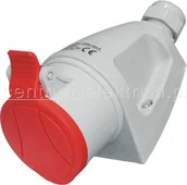 Gniazdka elektryczne - Elektromet Dzierżoniów GNIAZDO STAŁE IP44 32A 400V 3P+Z 921866 - miniaturka - grafika 1