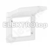 Klawisze i ramki - Legrand 754021VALENA LIFE RAMKA Z KLAPKA IP44 / IK07 BIAŁA - miniaturka - grafika 1