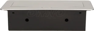 Orno Gniazda wpuszczane w blat 3x230V srebrny OR AE 1336/G - Gniazdka elektryczne - miniaturka - grafika 3