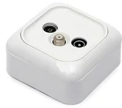 Akcesoria do monitoringu - Abcvision GNIAZDO RTV GAR-BG-DK-SAT NATYNKOWE KOŃCOWE - miniaturka - grafika 1