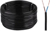 Przewody elektryczne - Kabel elektryczny OMYp 2x0,5 300/300V czarny - miniaturka - grafika 1