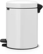 Kosze na śmieci - Brabantia Kosz na śmieci pedałowy NewIcon 5l biały - miniaturka - grafika 1