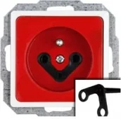 Gniazdka elektryczne - Abex Perła (biały) - gniazdo Pojedyncze (+0) DATA PT-16K - miniaturka - grafika 1