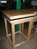 Akcesoria gastronomiczne - Janpol JAN POL Kloc masarski 50x50x10 07 - miniaturka - grafika 1