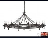 Lampy sufitowe - Elstead Lighting LAMPA wisząca ŚwiecznikOWA WARWICK WR12 GR Elstead - miniaturka - grafika 1