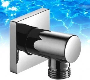 Omnires Przyłącze kątowe do węża prysznicowego 5,5x5,5x5,6 cm chrom S008/K - Wieszaki łazienkowe - miniaturka - grafika 4