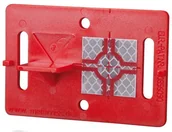 Akcesoria do urządzeń pomiarowych - Tarcza celownicza z folią dalmierczą, czerwona, 90 x 60mm - miniaturka - grafika 1