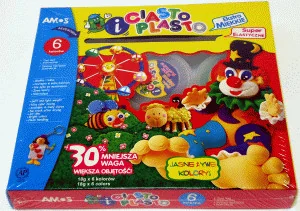 KW Trade Ciastolina 6 kolorów AMOS KW177 - Masy plastyczne - miniaturka - grafika 3
