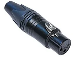 Neutrik Wtyk XLR 3-pinowy żeński NC3FXX-B NC3FXX-B - Złącza, przejściówki, adaptery - miniaturka - grafika 2