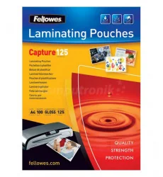 Fellowes Folia do laminowania błyszcząca A6 125 mic /100szt 53072 - Folie do laminatora - miniaturka - grafika 2
