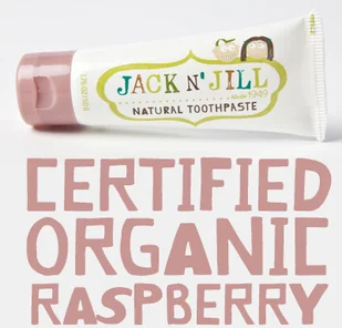 Jack n'jill - pasty do zębów Jack N'Jill, Naturalna Pasta do zębów, organiczna malina i Xylitol, 50g - Pasty do zębów - miniaturka - grafika 2