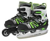 Łyżwy - Sulov Lyżwy 2v1 Marko vel M 35-38 Czarne/Zielone - miniaturka - grafika 1