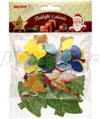 Zabawki kreatywne - Brewis Naklejka ozdobna pianki brokat choinki/bombki (49) VB8206 - miniaturka - grafika 1