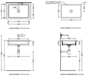 Umywalki - Flaminia Miniwash 55x35 MW60SP - miniaturka - grafika 1