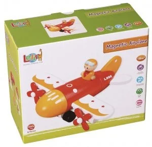 Lelin Magnetyczny samolot do składania dla malucha L10168 - Klocki - miniaturka - grafika 3