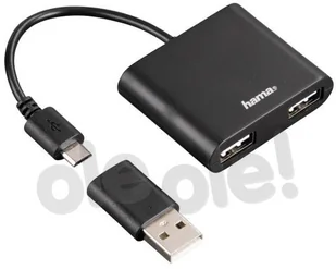 Hama 54140 Czarny - Huby USB - miniaturka - grafika 2