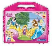 Klocki - Clementoni KLOCKI Cubes Księżniczki - 69561603551ZA - miniaturka - grafika 1