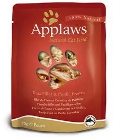 Applaws saszetka dla kota Tuńczyk i Krewetki Tygrysie 70g / 5060122493031 - Mokra karma dla kotów - miniaturka - grafika 2