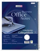 Notesy i bloczki - Landré Blok landre 100050065 College odcinanie dla osób leworęcznych, A4, 80 arkuszy, linie, 70 G/qm, spirala po prawej stronie, 10 szt 100050065 - miniaturka - grafika 1