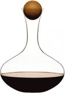 Sagaform Karafka do wina z dębowym korkiem Oval Oak - Karafki - miniaturka - grafika 3