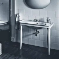 Hatria Dolcevita Noga pod umywalkę Y0FN - Postumenty i półpostumenty do umywalek - miniaturka - grafika 4