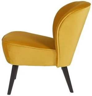 Woood Fotel SARA z aksamitu ochra - 375690-132 375690-132 - Fotele Woood Fotel SARA z aksamitu ochra - 375690-132 375690-132 - Fotele - miniaturka - grafika 3