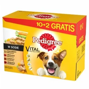 Pedigree Adult Saszetki 12X100G 10+2 - Mokra karma dla psów - miniaturka - grafika 2