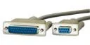 Kable komputerowe i do monitorów - Roline Kabel drukarkowy szeregowy DB9 F/DB25 M,1.8 m 11.01.4618 - miniaturka - grafika 1