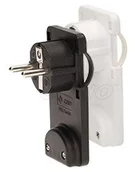 Kostki, złączki, wtyczki - Orno Wtyczka płaska 230V OR-AE-1311/W OR-AE-1311/W - miniaturka - grafika 1