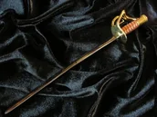 Repliki - broń - Płatnerze hiszpańscy MINIATURKA SZABLA GENERAŁA LEE STAL TOLEDAŃSKA - miniaturka - grafika 1