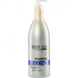 Stapiz PROFESSIONNEL Sleek Line Repair & Shine Shampoo BLOND Regenerujący Szampon do włosów blond z jedwabiem 1000ml - Szampony do włosów - miniaturka - grafika 2